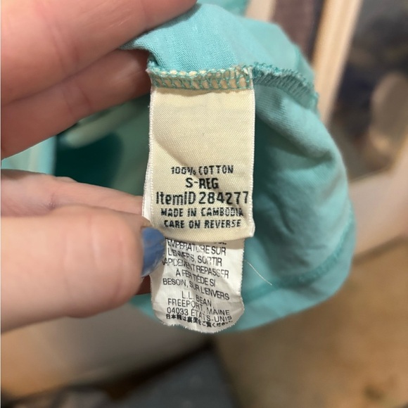 L.L. Bean Aqua Short Sleeve Tee - Picture 3 of 7